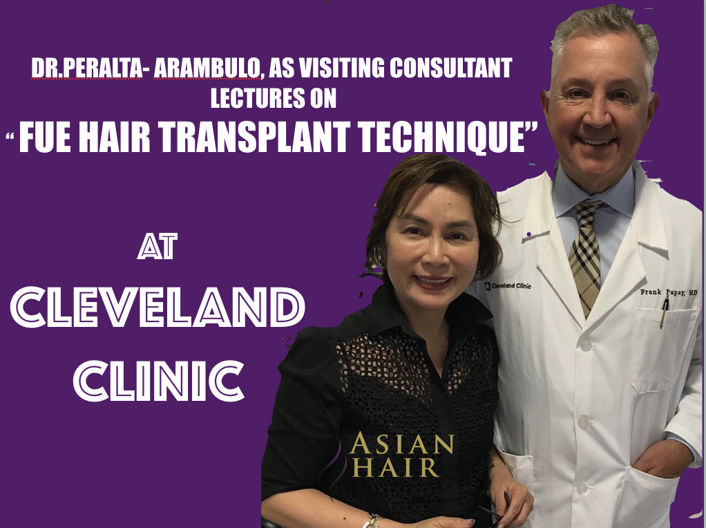 Dr. Arambulo lectures on her choice of FUE hair transplant devices , experience  and results in Cleveland Clinic